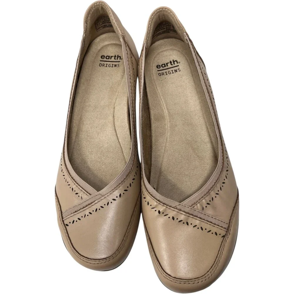 Earth Origins Flats Women's Size 8.5 M Sirocco Jaune Rose Leather Casual Shoes